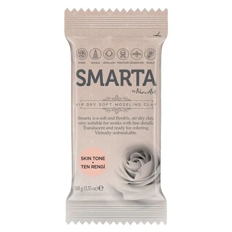 Nureart Smarta Havayla Kuruyan Modelleme Hamuru Ten 100 Gr