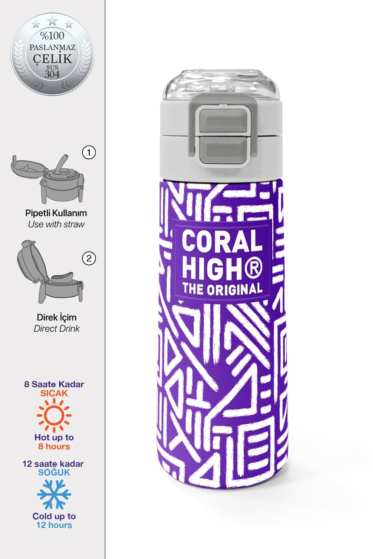 Yaygan Coral High Çelik Termos 500Ml 31883