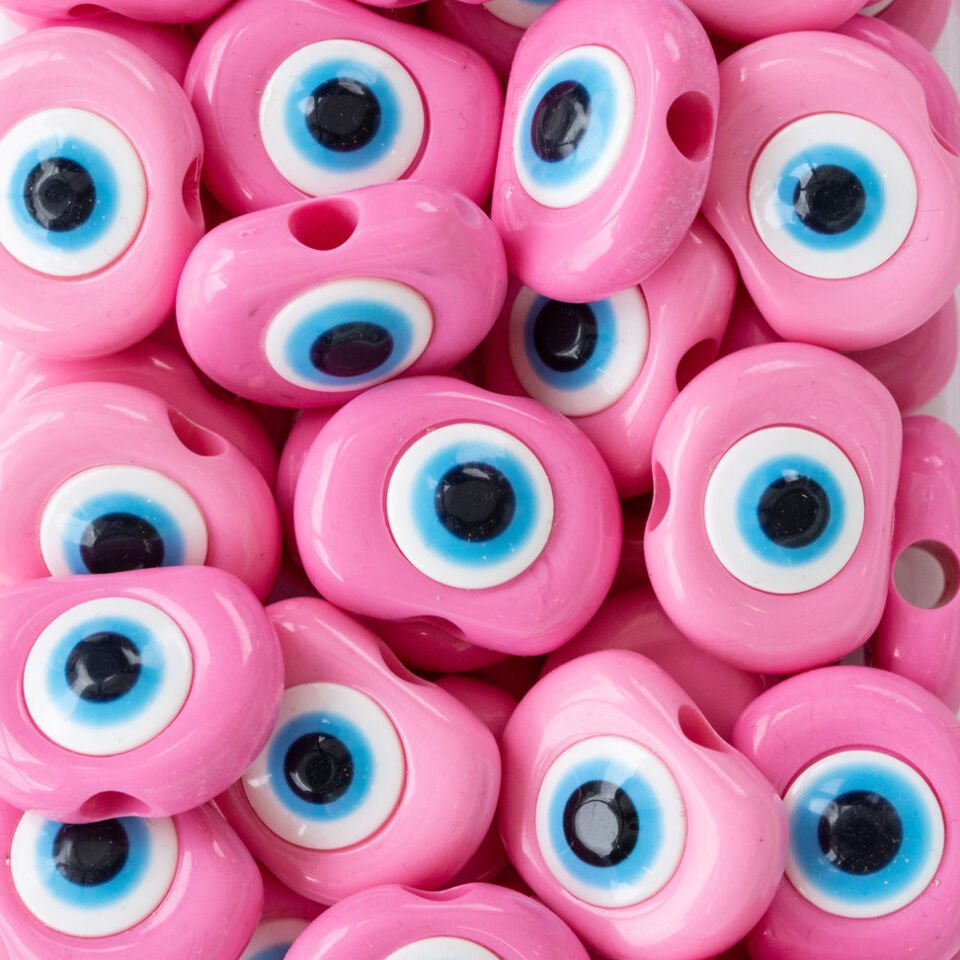 Elif Nazar Boncuğu Dana Gözü 5 Li Pembe