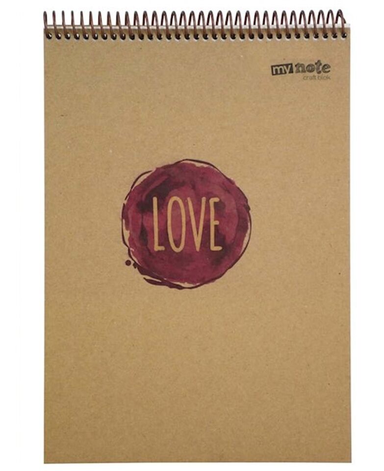 Mynote Bloknot A4 Kraft 100 Yp Kareli