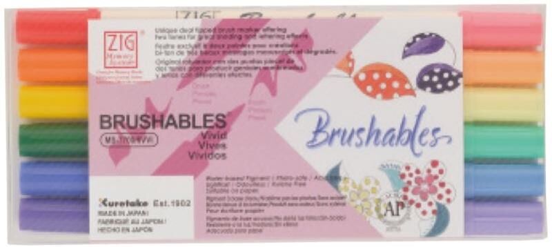 Zig Brushables Ms-7700 6/Vvı 6 Lı Set