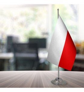 Buket 15x22,5 Cm Polonya Bayrağı