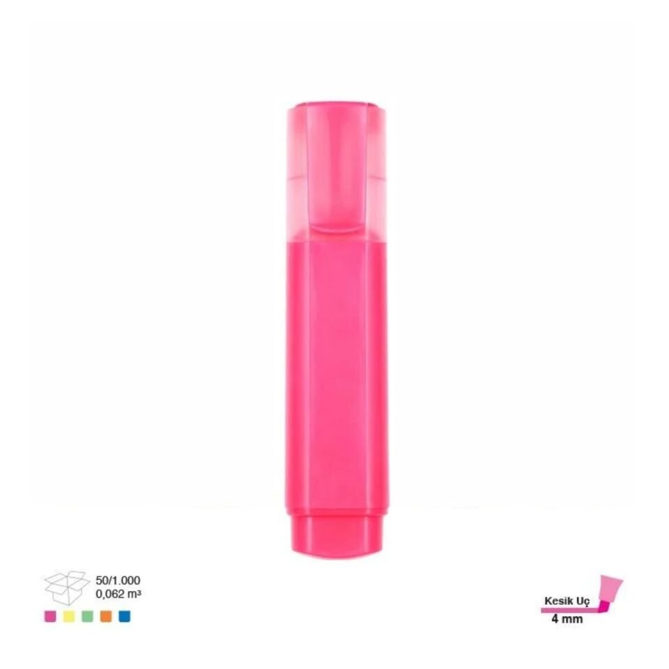 3A Fosforlu Kalem Pembe