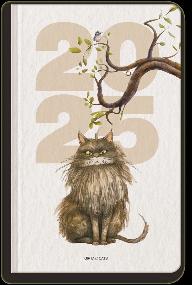 Gıpta 139-Gck Cats 13x21 Günlük Ajanda