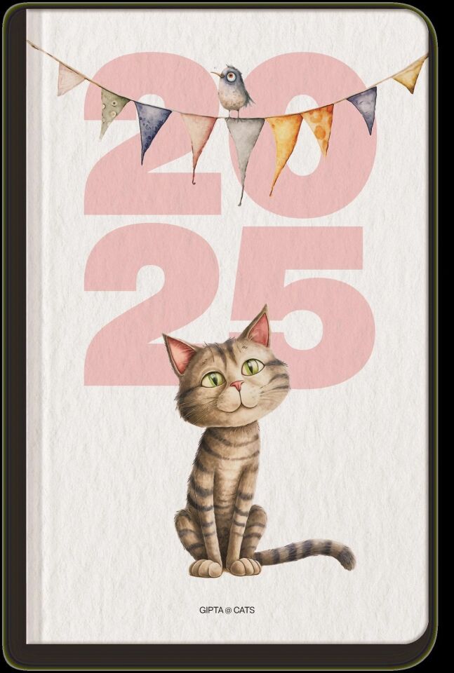 Gıpta 139-Gck Cats 13x21 Günlük Ajanda