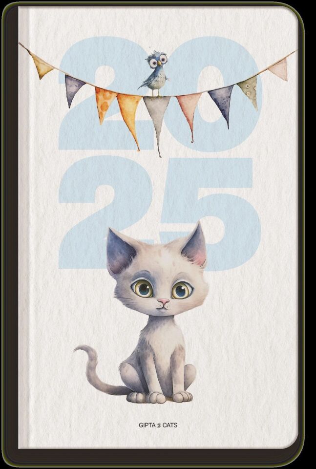 Gıpta 139-Gck Cats 13x21 Günlük Ajanda