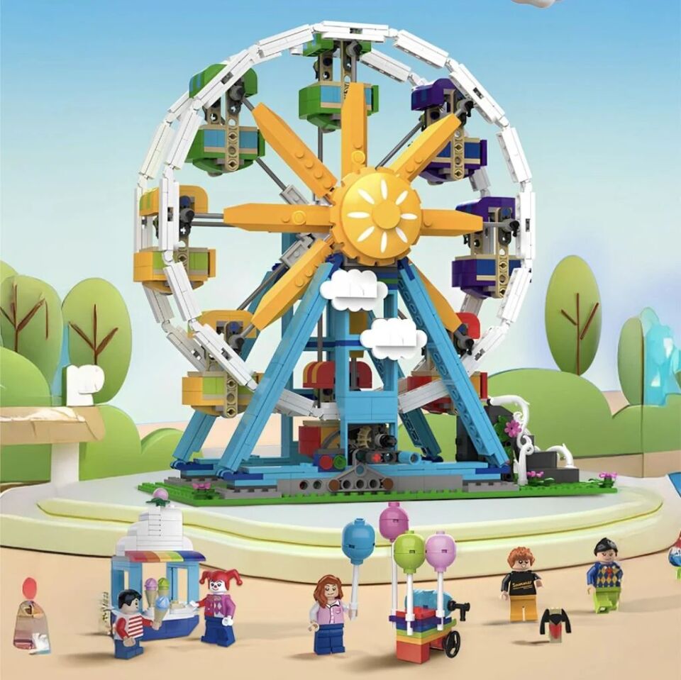 Vagonlife Jaki Lunapark Temalı 1107 PArça Block Oyuncak