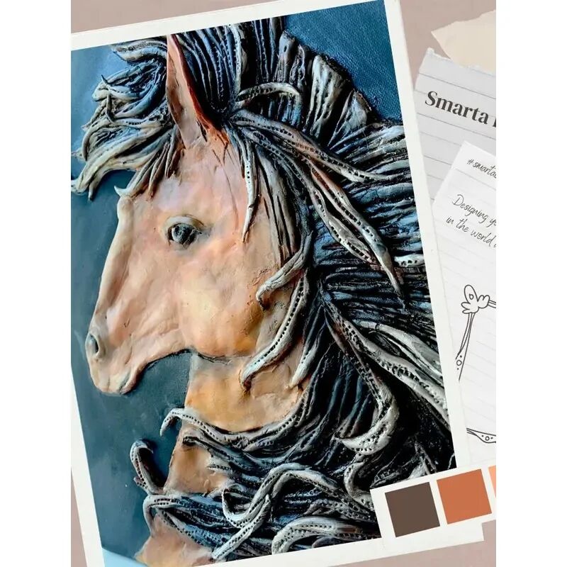 Nureart Smarta Havayla Kuruyan Modelleme Hamuru Kahverengi 100 Gr