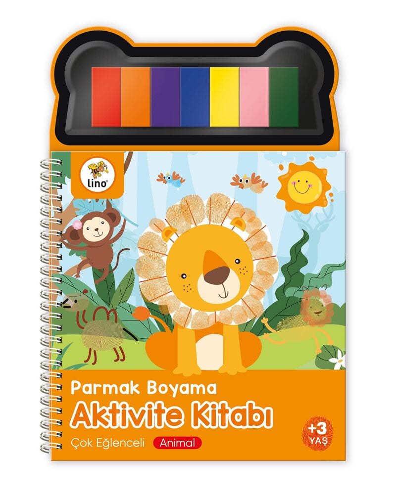 Lino Parmak Boyama Aktivite Kitabı Anımal
