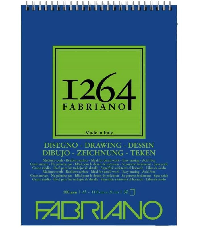Fabriano 1264 Drawing Çizim Defteri 180 Gr A5 30 Yaprak Spiralli