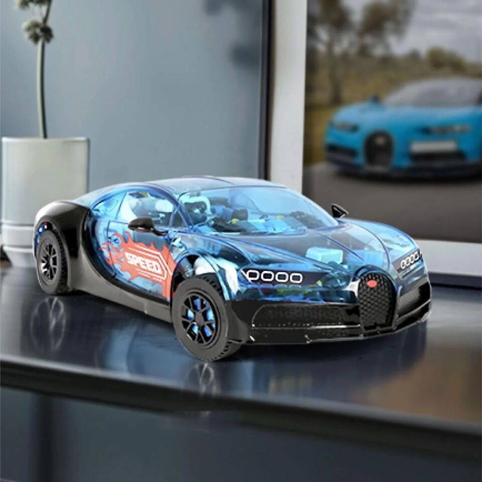 Vagonlife Jaki Mekanik Bugatti Model Araba 798 PArça Block Oyuncak