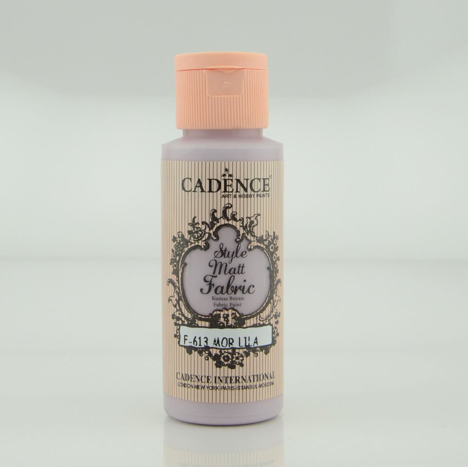 Cadence Style Matt Kumaş Boya F-613 Mor Lila 59 Ml