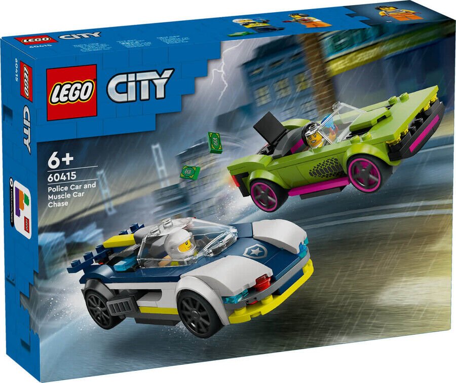 Lego Polis Arabası Ve Spor Araba Takibi 