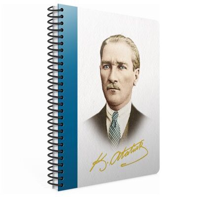 Gıpta 409-Akk Atatürk 17x24 Spiralli Günlük Ajanda