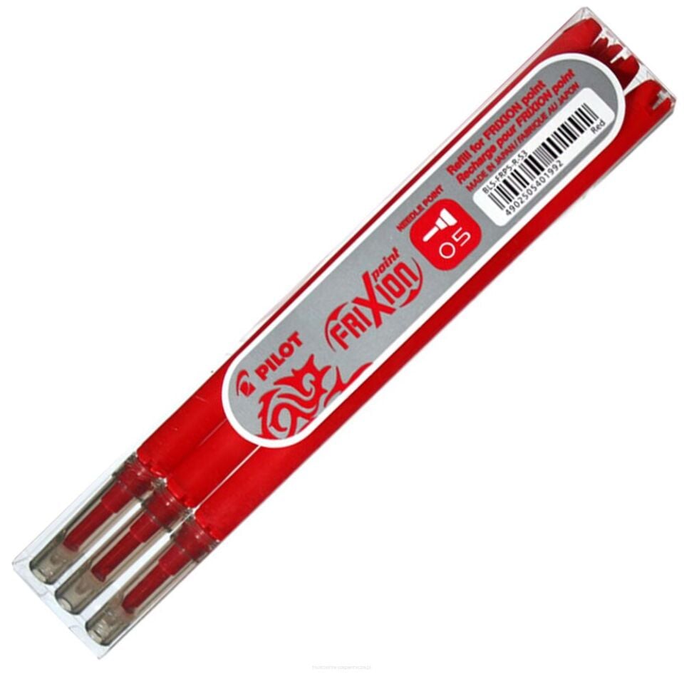 Pilot Frixion Point 0.5 Yedek 3 Lü Kırmızı