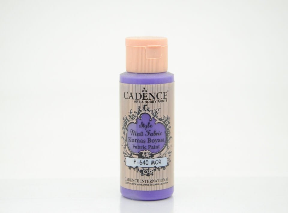 Cadence Style Matt Kumaş Boya F-640 Mor 59 Ml