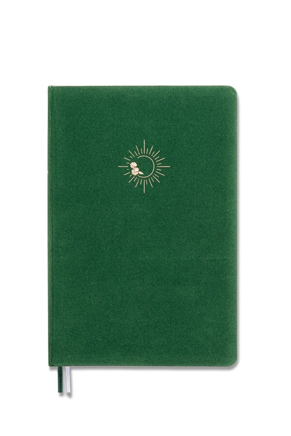 Victoria'S Journals Bujo Defter Süet  96 Yaprak 160 Gr Beyaz Kağıt Cepli Çizgili Yeşil