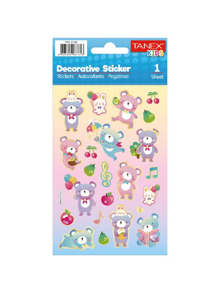 Tanex Tnx-27245 Puffy Sevimli Ayıcıklar Serisi