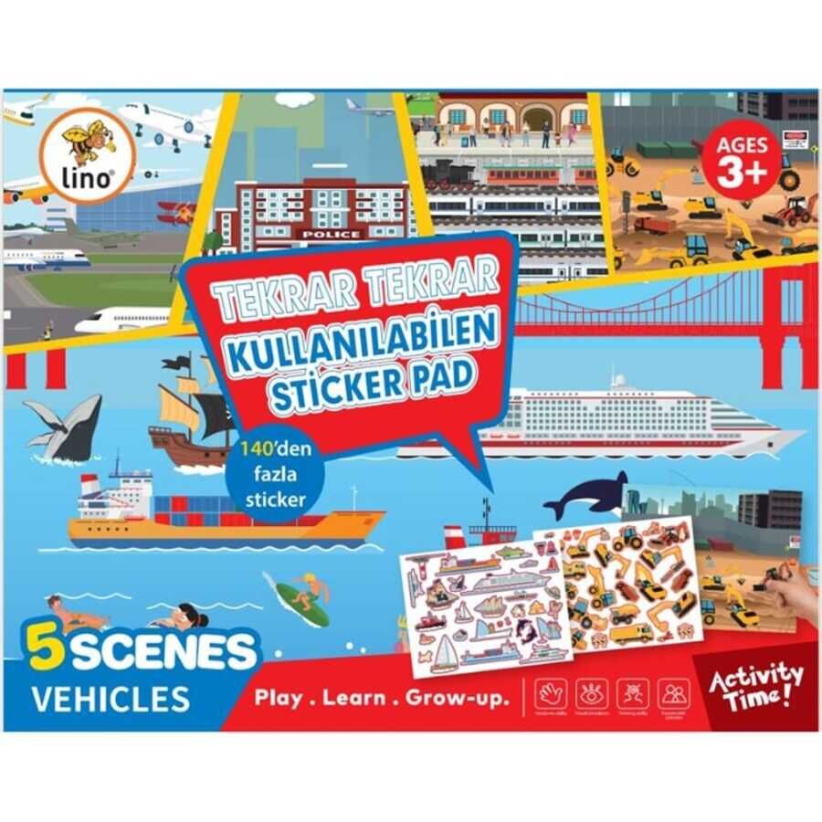 Lino Tekrar Tekrar Kullanabilen Sticker Pad Taşıtlar