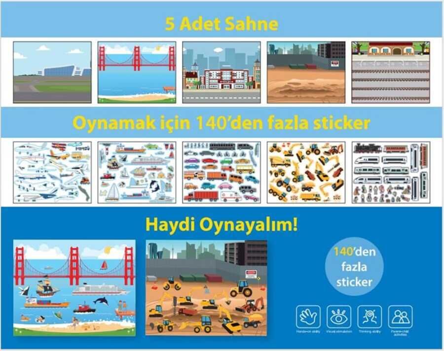 Lino Tekrar Tekrar Kullanabilen Sticker Pad Taşıtlar