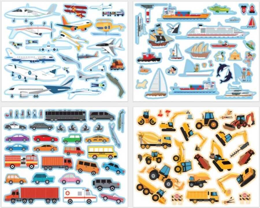 Lino Tekrar Tekrar Kullanabilen Sticker Pad Taşıtlar