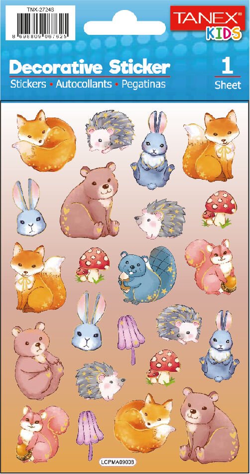 Tanex Tnx-27246 Puffy Orman Hayvanları Serisi