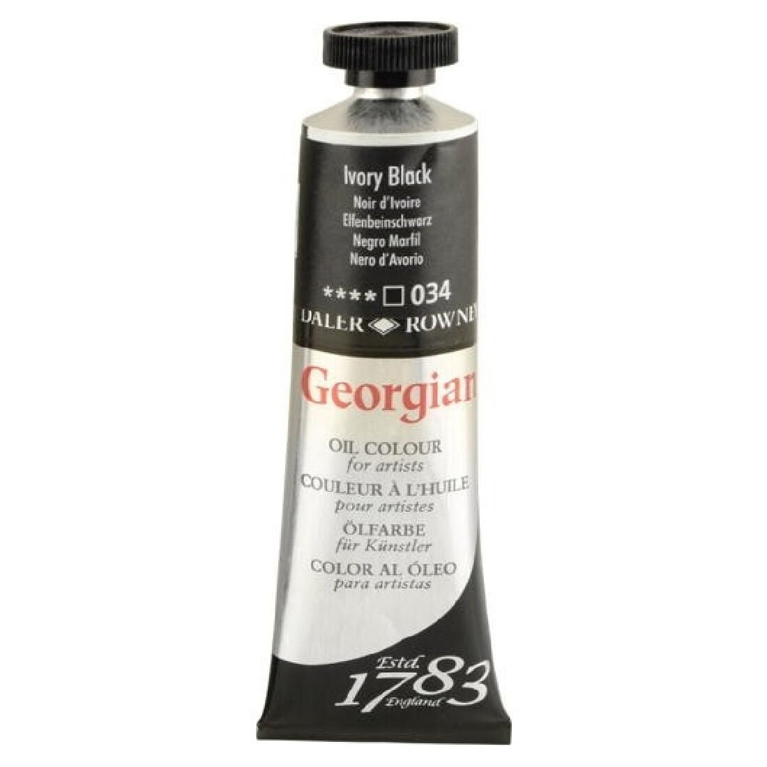Daler Rowney Georgian Yağlı Boya Goc 38 Ml Ivory Black