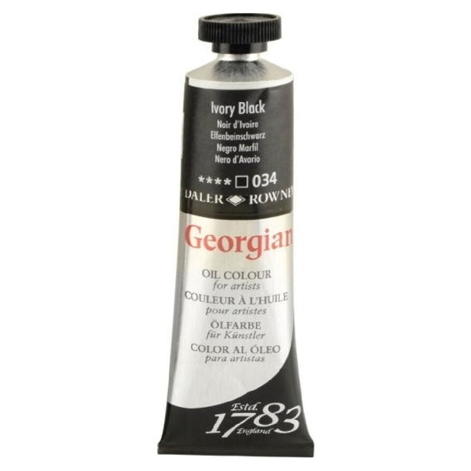 Daler Rowney Georgian Yağlı Boya Goc 38 Ml Ivory Black