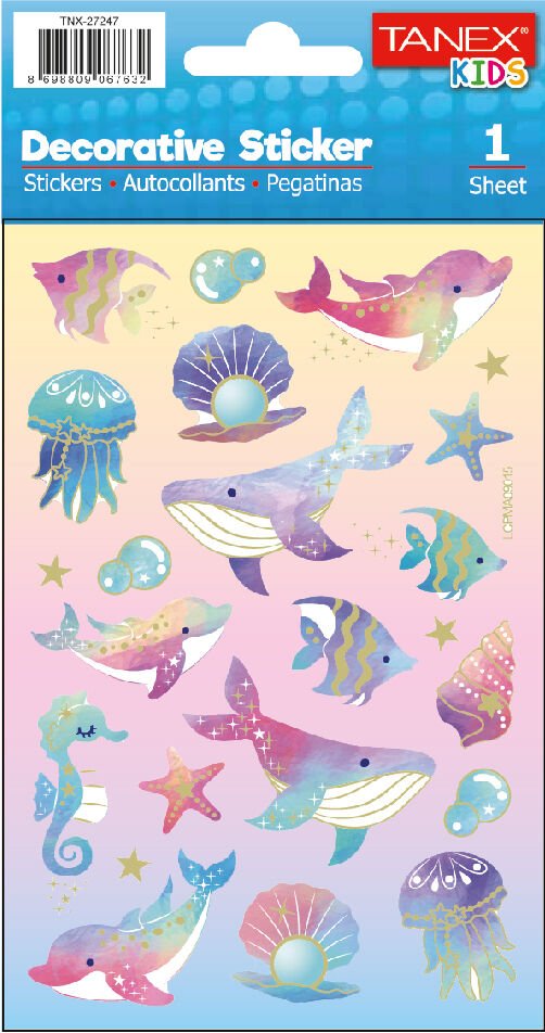 Tanex Tnx-27247 Puffy Okyanus Hayvanları Serisi