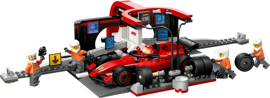 Lego F1 Pit Stop ve Ekibi