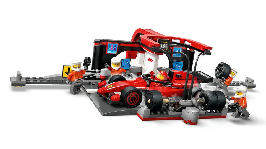 Lego F1 Pit Stop ve Ekibi