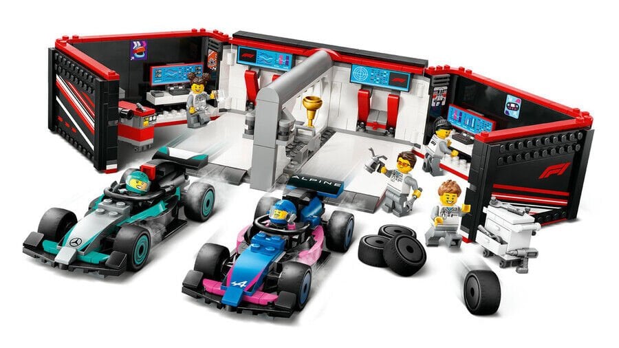 Lego City F1 Garaj Amg Ve Alpine 