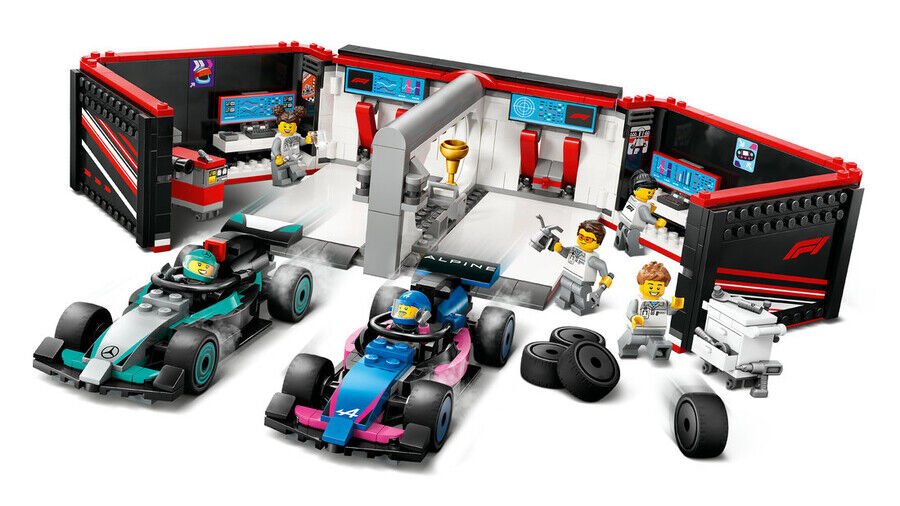 Lego City F1 Garaj Amg Ve Alpine 