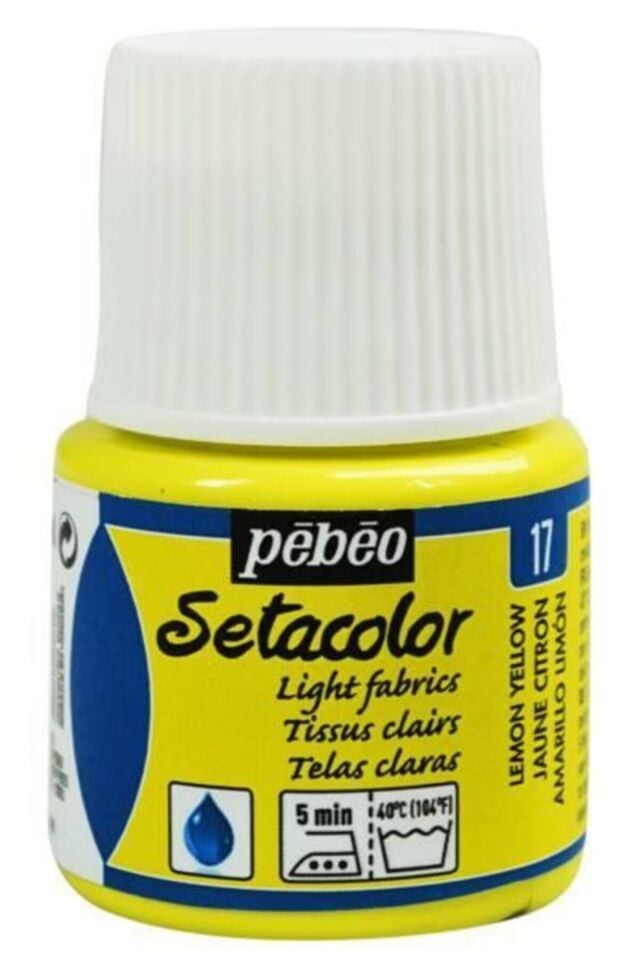 Pebeo Setacolor Transparan 45 Ml Şişe Jaune Citron