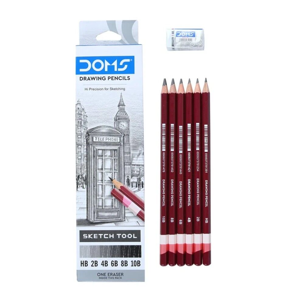 Doms 6 Lı Askılı Dereceli Kalem Seti