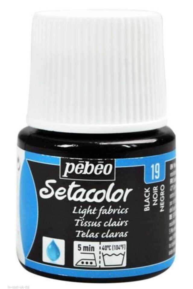 Pebeo Setacolor Transparan 45 Ml Şişe Laque Noire