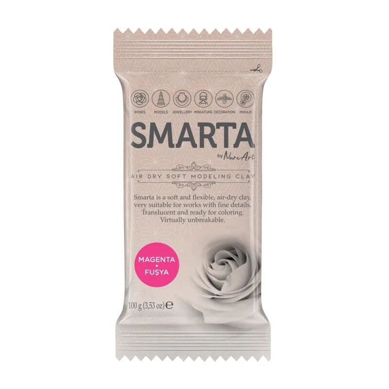 Nureart Smarta Havayla Kuruyan Modelleme Hamuru Fuşya Magenta 100 Gr