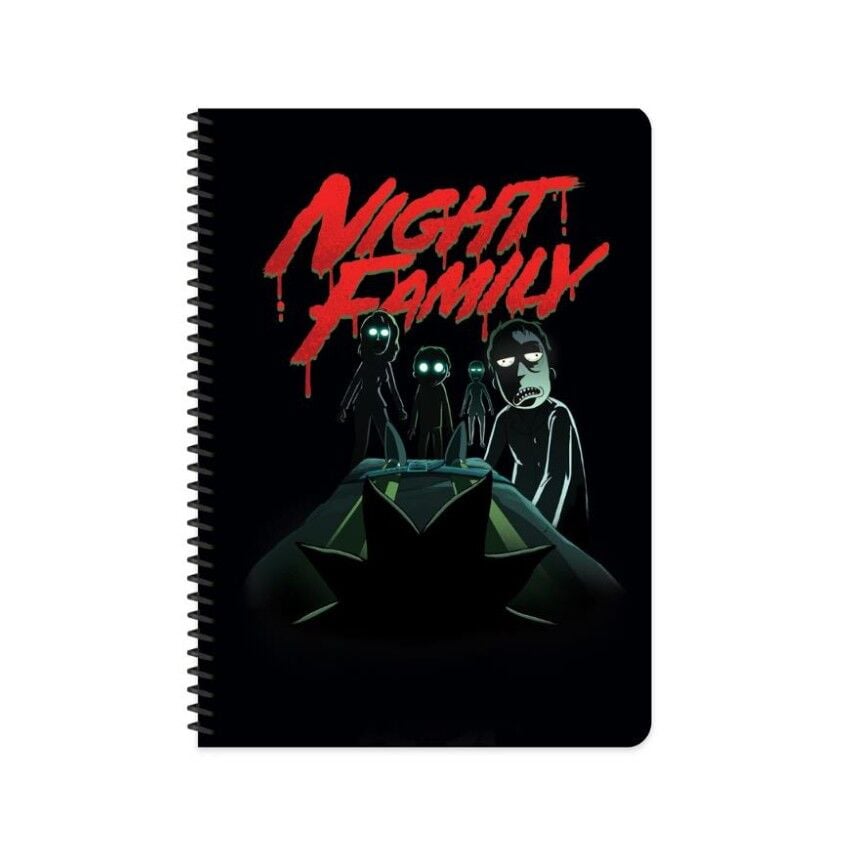 Keskin Rick And Morty A4 80 Yaprak Çizgili Spiralli Karton Kapak Defter