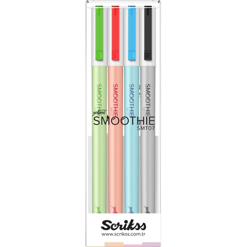 Scrikss Smoothie Jel Kalem 4 Lü Blister