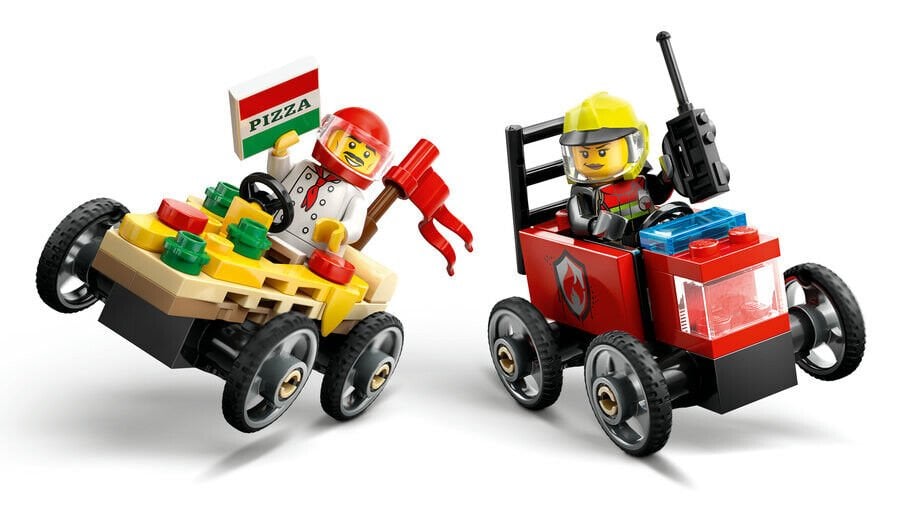 Lego City Pizza İtfaiye Ve Yarış Arabası 