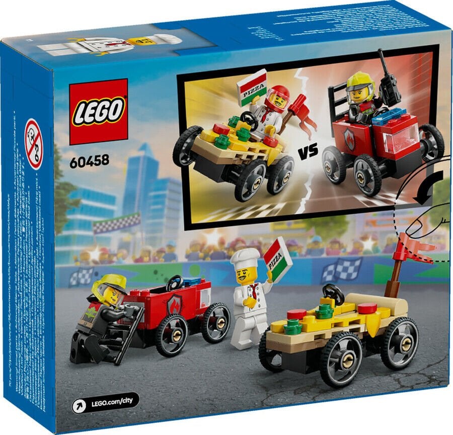 Lego City Pizza İtfaiye Ve Yarış Arabası 