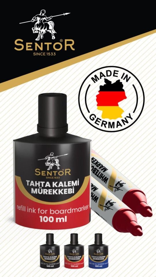 Sentor 70417 Tahta Kalemi Mürekkebi 100 Cc Mavi