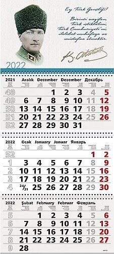 Gıpta Atatürk Bristol Gemici Takvimi