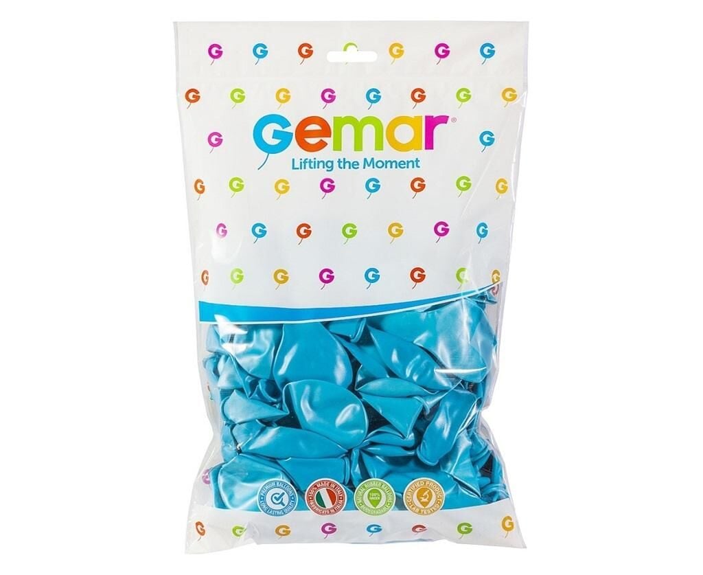 Gemar Balon Metalik Açık Mavi 11'' 100 Lü Paket