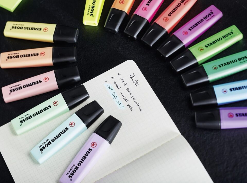 Stabilo Boss Original Pastel 8 Li Paket