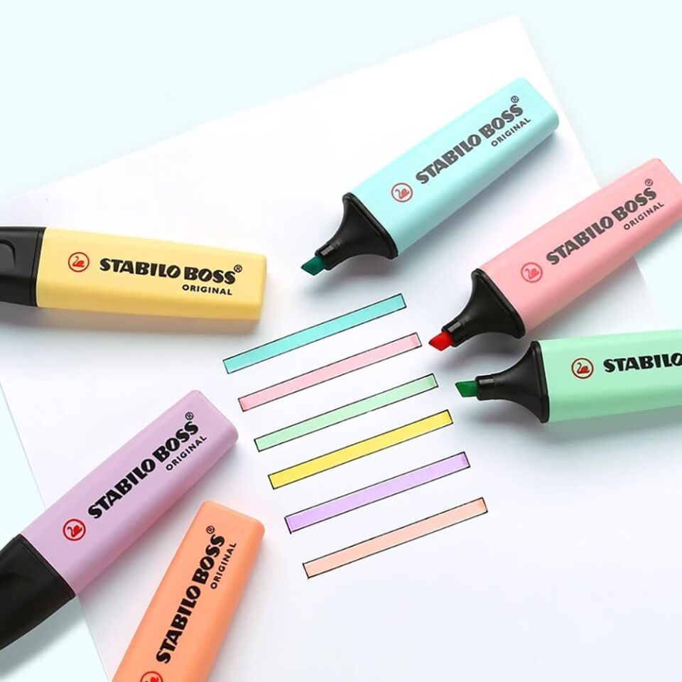 Stabilo Boss Original Pastel 8 Li Paket