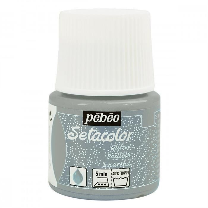 Pebeo Setacolor Glıtter 45 Ml Şişe Silver