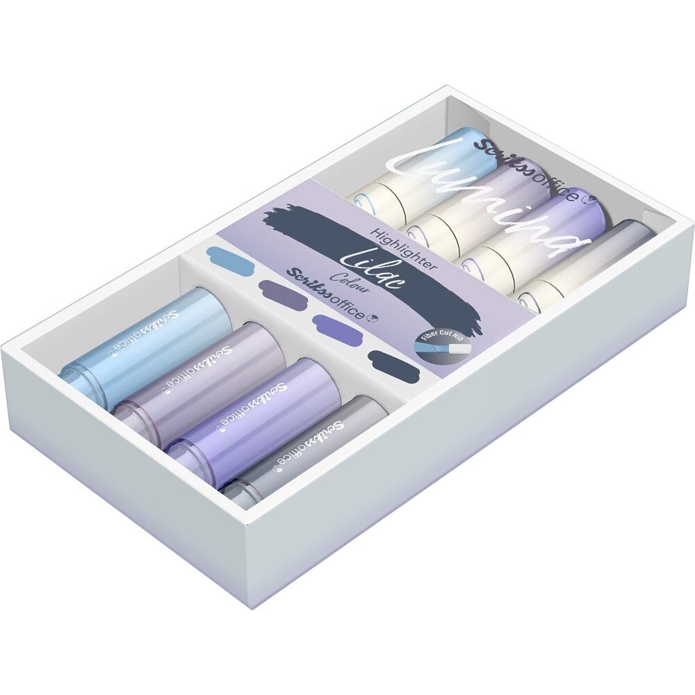 Lumina Fosforlu Kalem Lilac 4 Lü