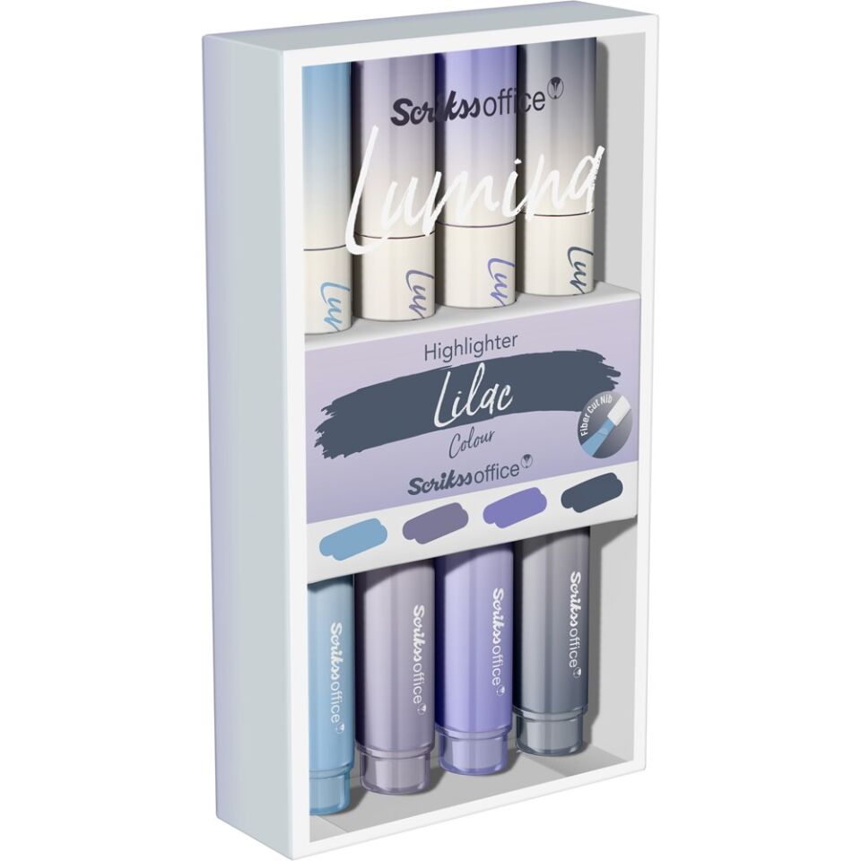 Lumina Fosforlu Kalem Lilac 4 Lü