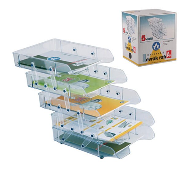 Ark Hareketli Evrak Rafı 5 Li